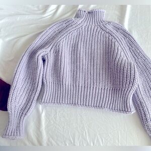 Turtle neck lavender sweater